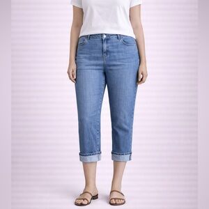 Axcess Blue Ankle Cropped Jeans
